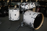 DW 10/12/16/22 Performance Series Drum Kit Set in White Marine Pearl FinishPly w/ Chrome Hardware