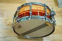 Doc Sweeney Drums 6.5x14" Cherry & Redheart w/ Walnut Steam Bent "Equinox" Snare Drum