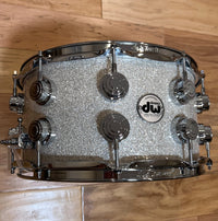 DW Collector's Series 7x14" SSC Pure Maple 20-Lug Snare Drum in Broken Glass FinishPly w/ Chrome Hardware