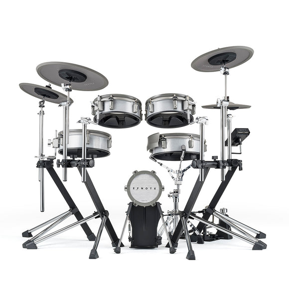 EFNOTE 3 9-Piece Electronic Drum Kit Set in Silver Sparkle w/ Video Demo