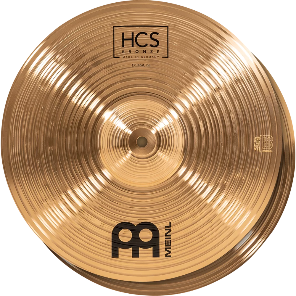 Meinl HCSB13H 13" HCS Bronze Hi-Hat Pair Cymbals