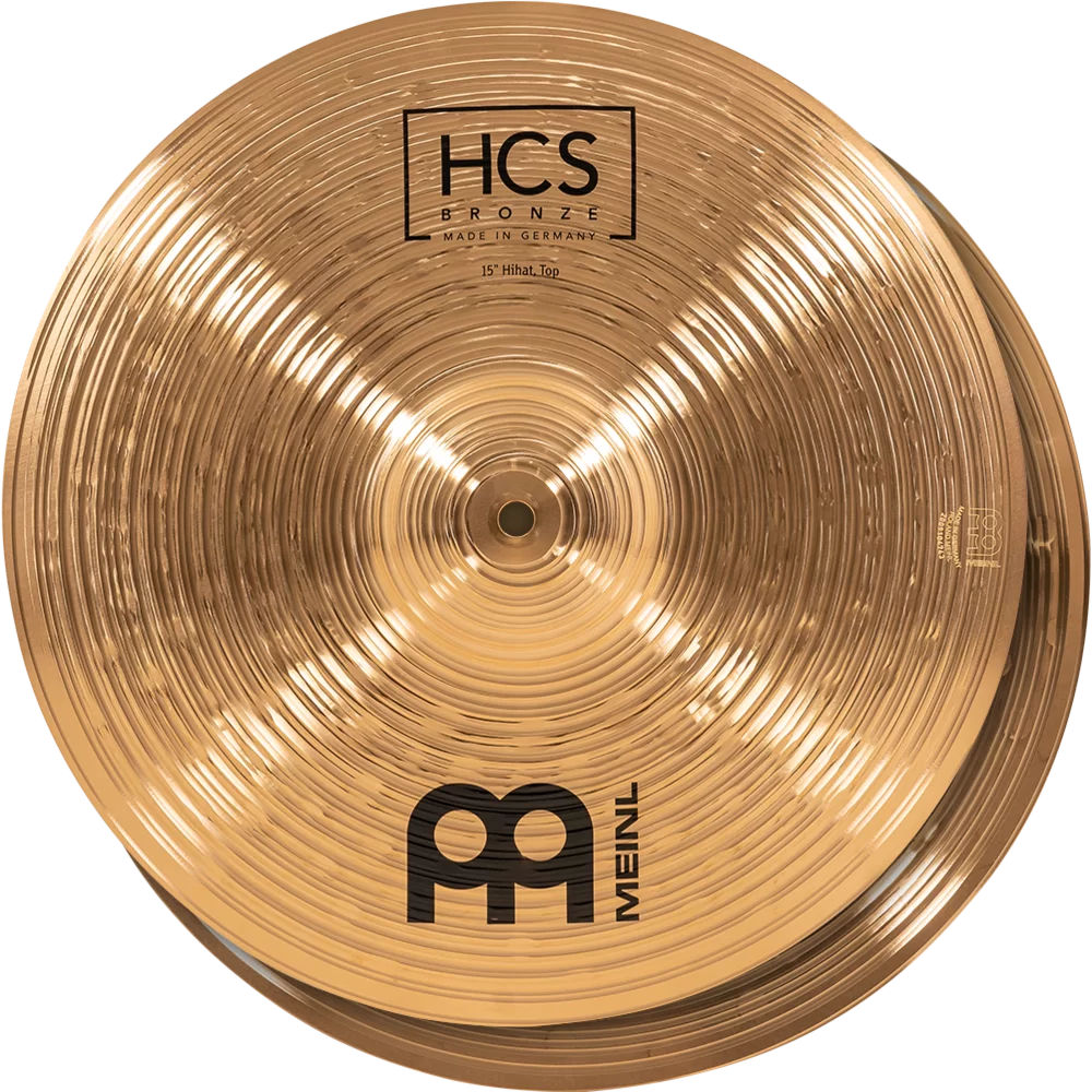 Meinl HCSB15H 15" HCS Bronze Hi-Hat Pair Cymbals