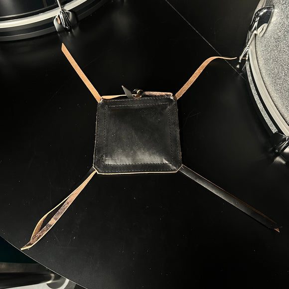 Bentley's Drum Shop Handmade Leather Snare Bumper in Black Leather