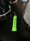Bentley's Drum Shop Handmade Leather Small Stick Bag in Neon Green