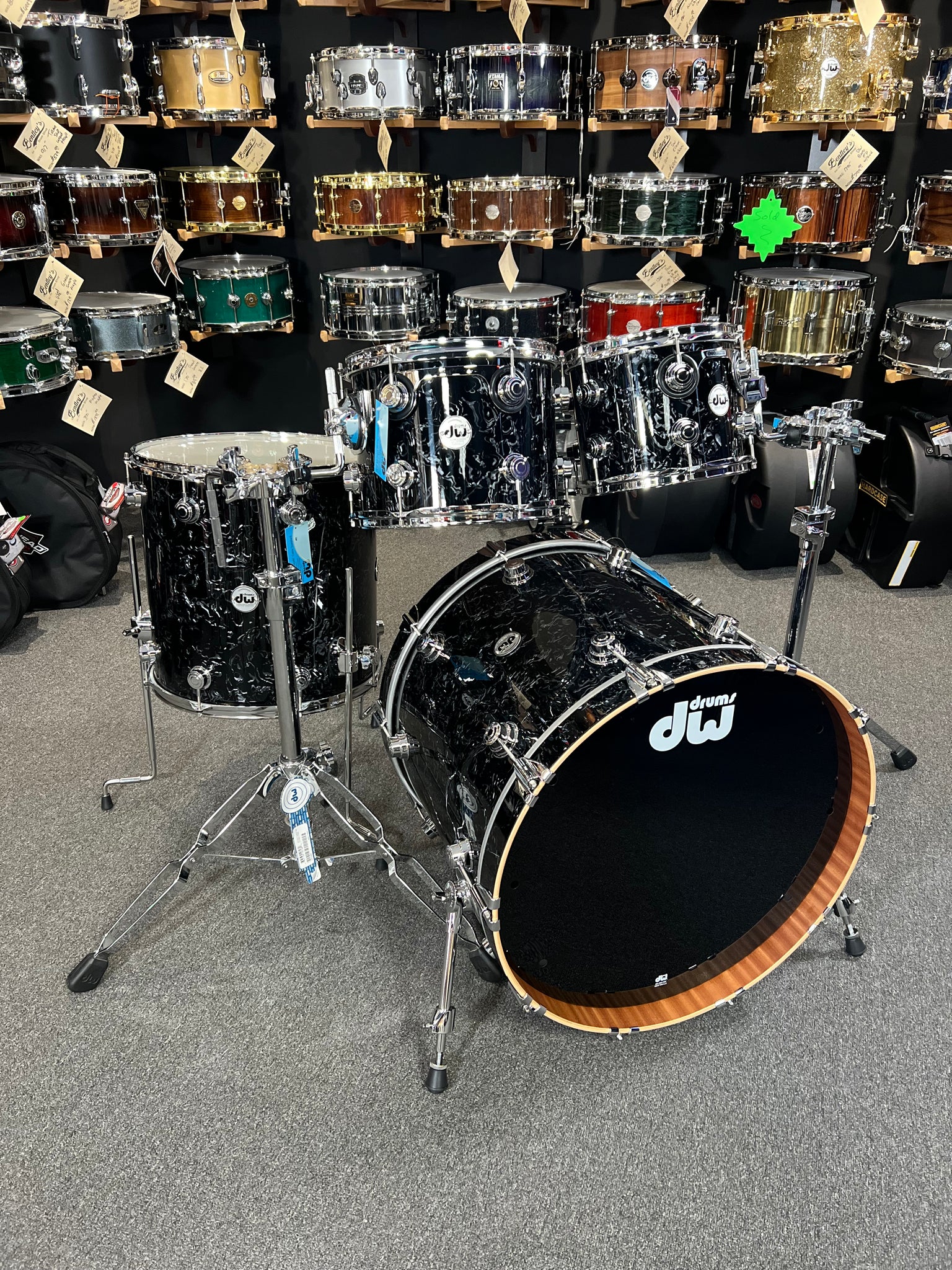 DW Collector's Series 10/12/16/22 Maple/Mahogany Drum Kit Set in