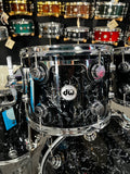 DW Collector's Series 10/12/16/22 Maple/Mahogany Drum Kit Set in Black Velvet