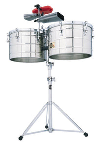 LP Latin Percussion LP258-S Tito Puente Signature 15/16" Stainless Steel Thunder Timbs Timbale Set *IN STOCK*