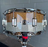 Rogers 26GSTT Powertone Series 6.5x14" Snare Drum in Gold Silver Lacquer