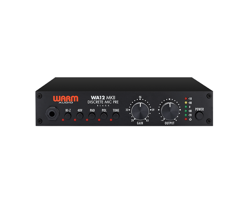 Warm Audio WA12 500 MkII Discrete Mic Preamplifier in Black