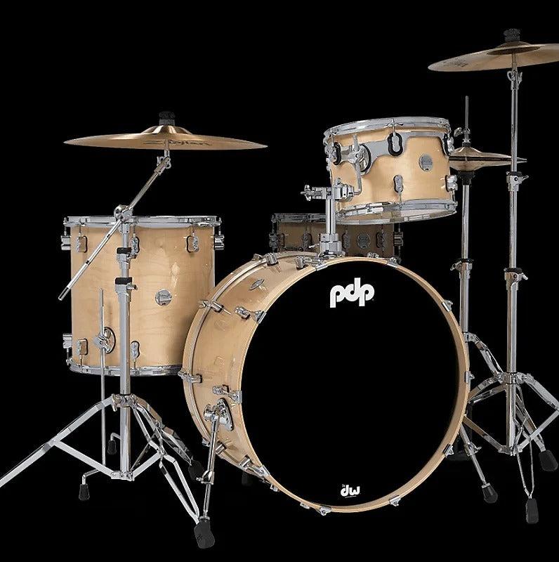 PDP PDCM24RKNA Concept Maple 13/16/24" Drum Kit Set in Natural Lacquer *IN STOCK*