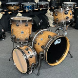 Limited Edition DW 40th Anniversary 12/14/18" Bop Drum Set Kit with Matching 14" Snare Drum in Tamo Ash