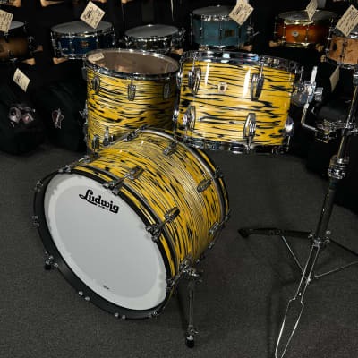 Batterie Ludwig Classic Maple FAB 13/16/22" en Lemon Oyster du NAMM 2023