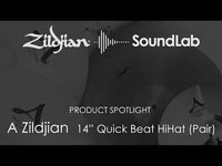 Cymbales Zildjian Quick Beat Hi-Hat 14" A0150 (Paire) (Pré-commande) avec vidéo