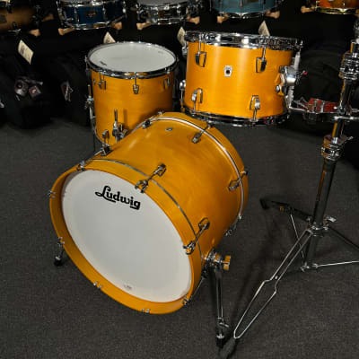 Ludwig Neusonic Downbeat 12/14/20" Drum Set Kit in Satin Golden Slumbers from NAMM 2023