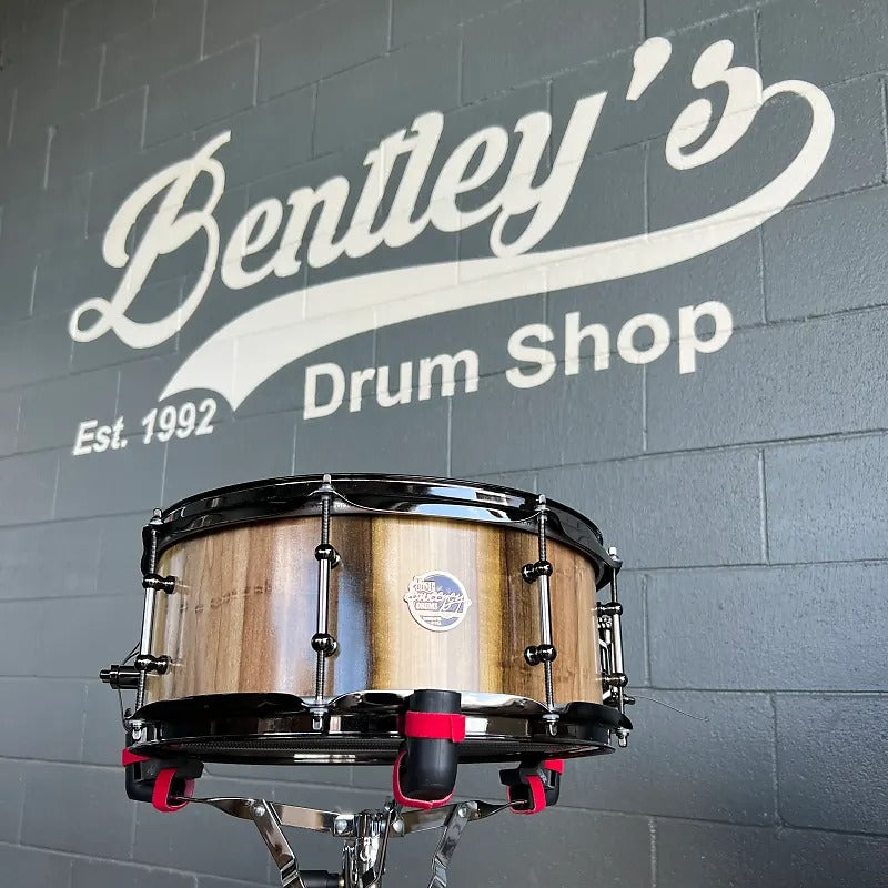 Doc Sweeney "Dark Rainbow" 5.75x14 Stave Rainbow Poplar Snare Drum in a Hand Rubbed Oil