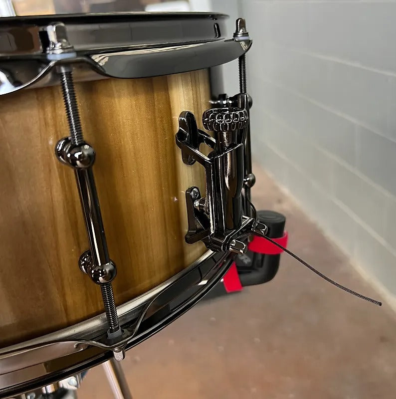 Doc Sweeney "Dark Rainbow" 5.75x14 Stave Rainbow Poplar Snare Drum in a Hand Rubbed Oil