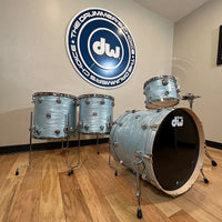 DW Collector's Series 333 Pure Maple 12/14/16/22" Drum Set Kit in Pale Blue Oyster