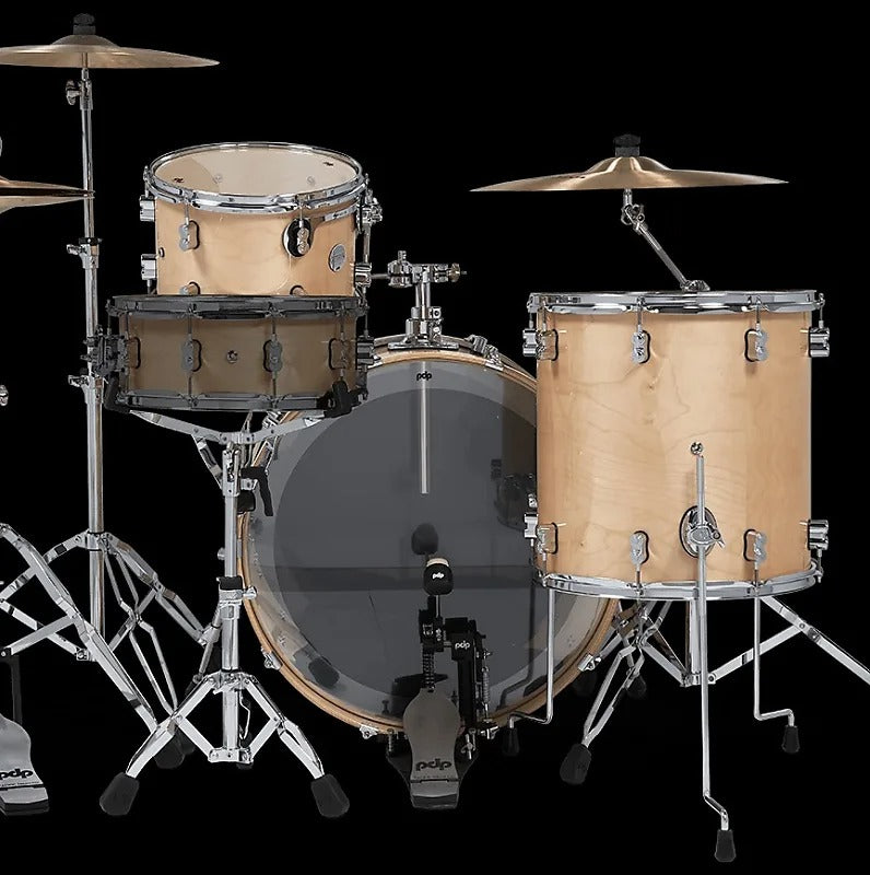 PDP PDCM24RKNA Concept Maple 13/16/24" Drum Kit Set in Natural Lacquer *IN STOCK*