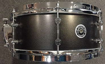 Caisse claire Gretsch Mike Johnston Brooklyn Standard 5,5 x 14 pouces en noir métallisé satiné 