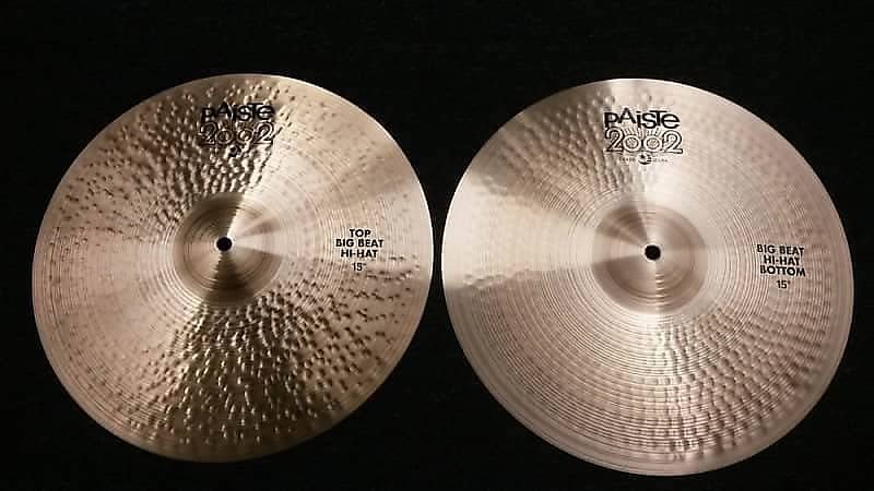 Cymbales Paiste 15" 2002 Big Beat Hi-Hat (paire) *EN STOCK*