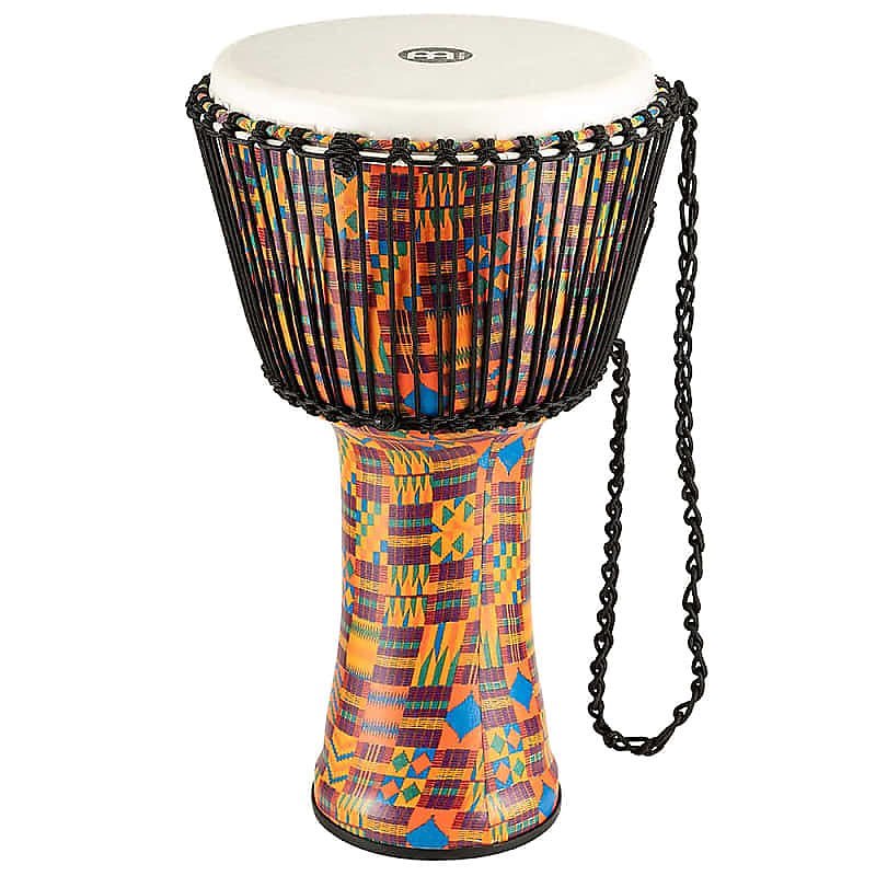 Meinl PADJ2-L-F 12" Travel Series Kenyan Quilt Rope Tuned Djembe w/ Synthetic Head