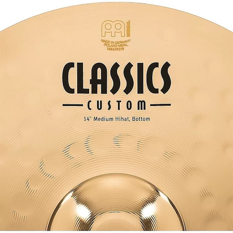 Meinl  Classics Custom CC14MH-B 14" Brilliant Medium Hihat, pair w/video demo