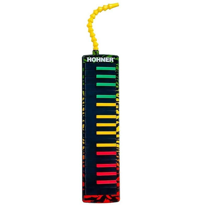 Hohner AB37-RASTA Airboard 37 Key Melodica in Rasta Print