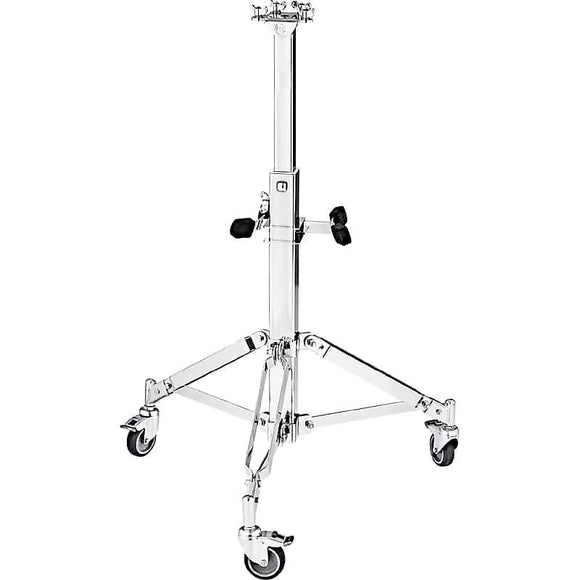 Meinl TMPDS Chrome Plated Steel Professional Conga Double Stand w/ Wheels