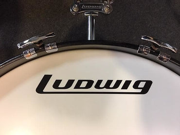 Ludwig Mid-70s Black Logo Sticker