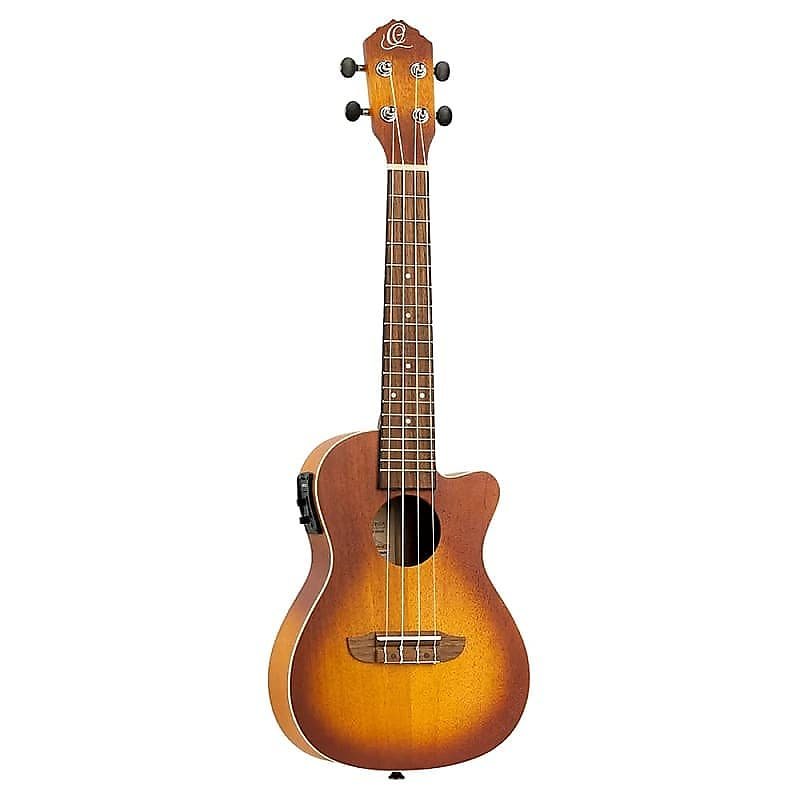 Ortega Guitars RUDAWN-CE Earth Series Concert A/E Ukulele in Dawn Sunburst