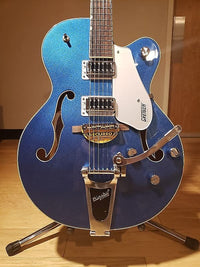 Gretsch G5420T Electromatic Hollow Body Single-Cut Electric Guitar w/ Bigbsy in Fairline Blue *IN STOCK*