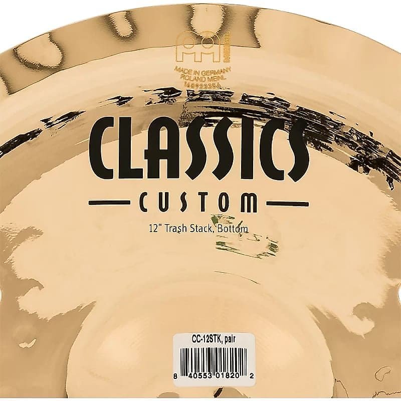 Cymbales Trash Stack 12" Meinl Classics Custom Brilliant CC-12STK