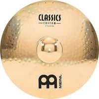 Cymbale Ride puissante Meinl Classics Custom Brilliant CC22PR-B de 22 pouces