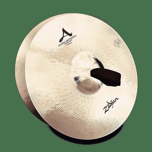 Zildjian A0771 22" A Zildjian Classic Orchestral Selection Medium-Light Hand Crash Cymbals (Pair)