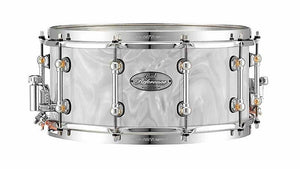 Pearl RFP1450S/C722 Reference Pure 5x14" Snare Drum in White Satin Moire (Made to Order)