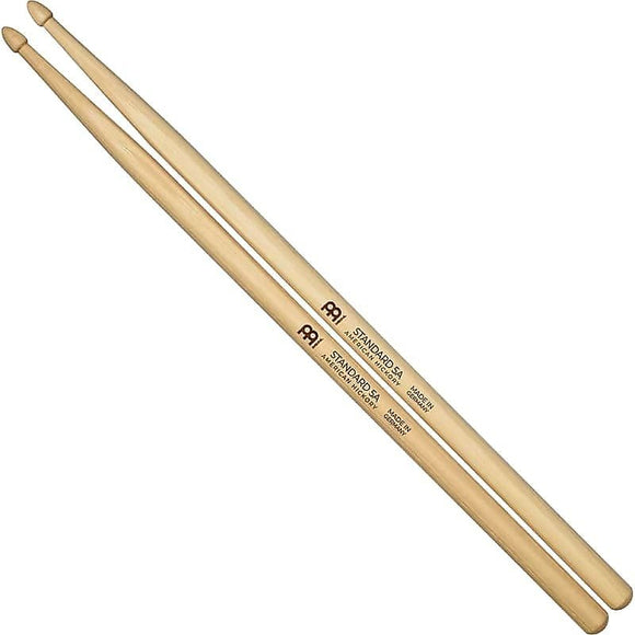 Meinl SB101 Standard 5A (Pair) Drum Sticks w/ Video Link Wood Tip