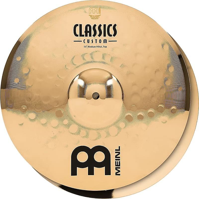 Meinl  Classics Custom CC14MH-B 14" Brilliant Medium Hihat, pair w/video demo