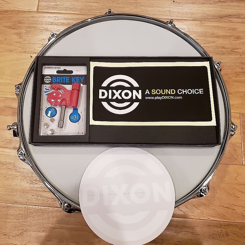 Dixon 6.5x14" Gregg Bissonette SIgnature Black Nickel over Steel Snare Drum *IN STOCK*