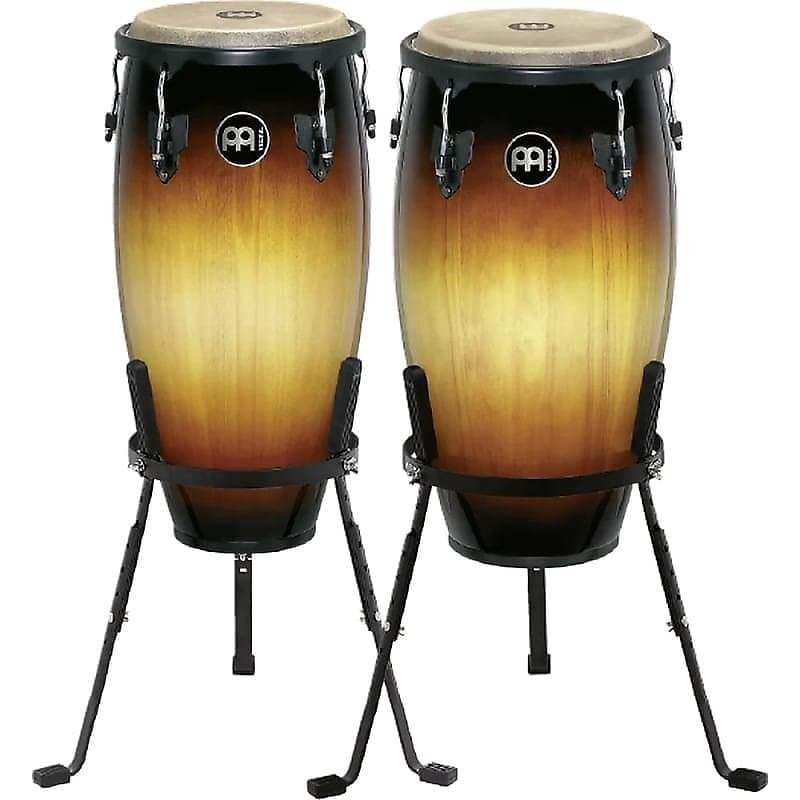 Ensemble de congas Meinl HC512VSB 11" Quinto et 12" Conga Headliner Series en finition Vintage Sunburst