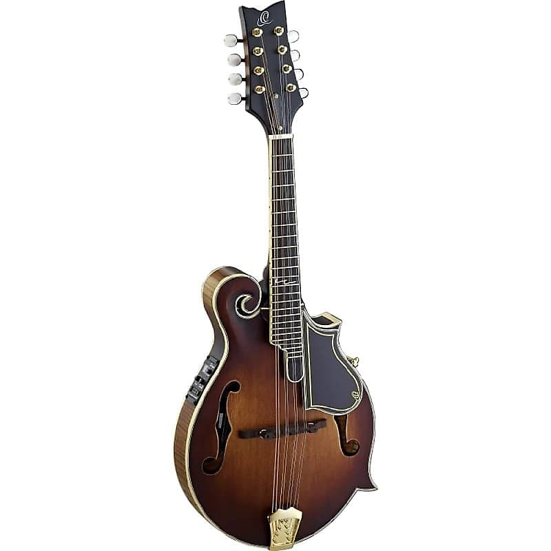 Ortega Guitars RMFE100AVO F-Style Series Mandolin in Distressed Oil Finish w/ Gig Bag