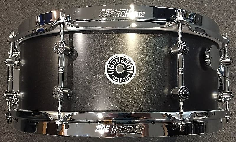 Caisse claire Gretsch Mike Johnston Brooklyn Standard 5,5 x 14 pouces en noir métallisé satiné 