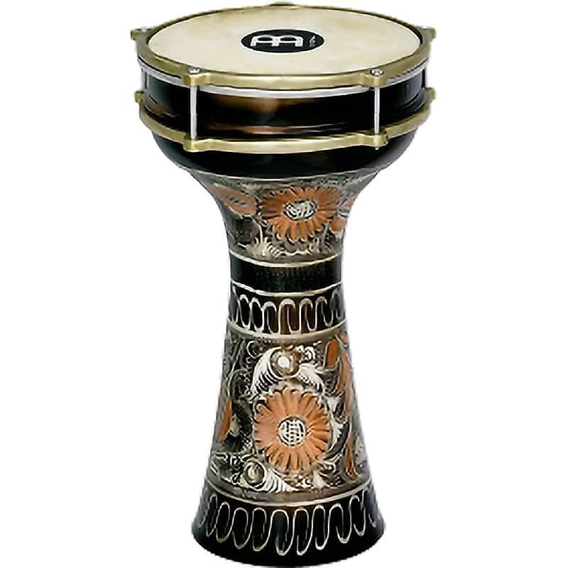 Darbouka en cuivre gravée à la main Meinl HE-204 7 7/8" x 14 3/4"