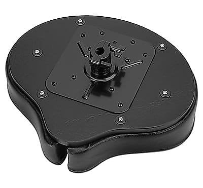 Siège de batterie Spinal-G Ahead SPG-BL3 avec dessus en tissu noir et côtés en cuir avec base à 3 pieds *EN STOCK*