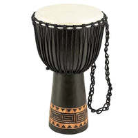 Meinl HDJ1-L 12" Headliner Series Rope Tuned Dark Brown Wood Djembe Congo Series