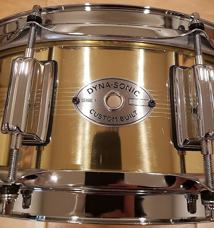 Caisse claire personnalisée Rogers 5x14" B7 Brass Dyna-Sonic