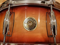 Gretsch USA Custom 5.5x14" Snare Drum in Amber Walnut Burst Finish