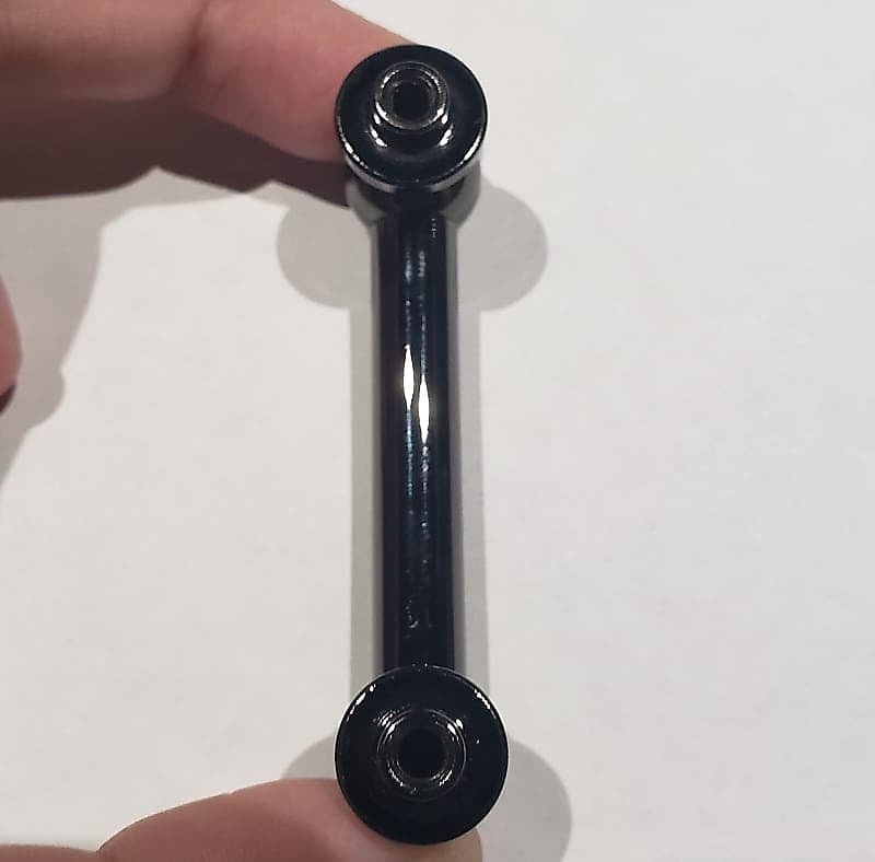 Cosse de tube en nickel noir de 2 po avec vis de support