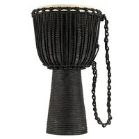 Meinl HDJ3-L 12" Headliner Series Rope Tuned Black Wood Djembe Black River Series