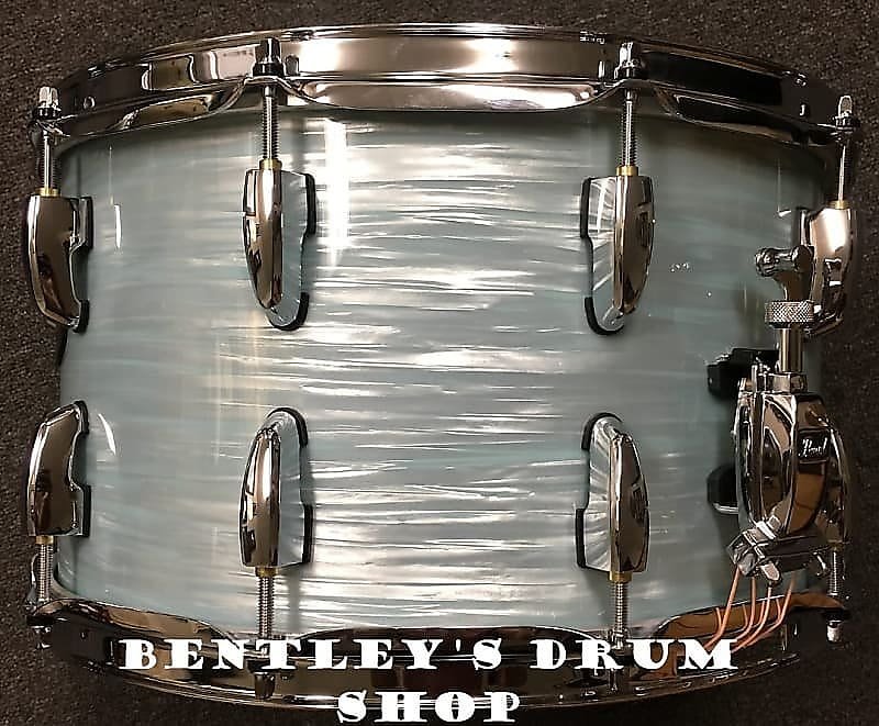 Pearl STS1480S/C414 8x14" Session Studio Select Snare Drum in Ice Blue Oyster