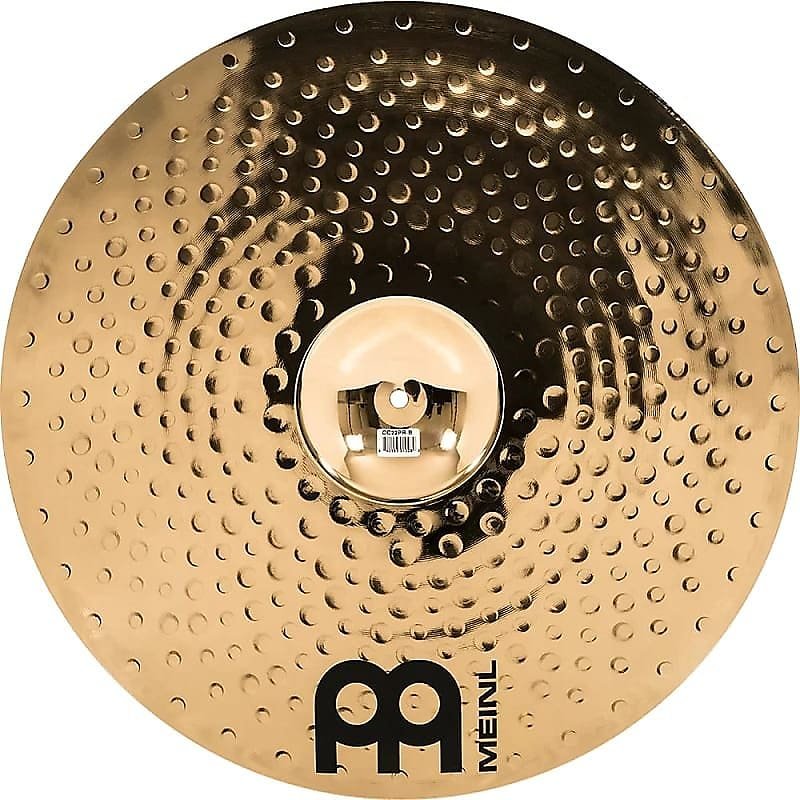 Cymbale Ride puissante Meinl Classics Custom Brilliant CC22PR-B de 22 pouces